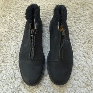 Vintage Cole Haan Womens Brazil Leather Zip up ankle boots Steal toe size 8.5 AA